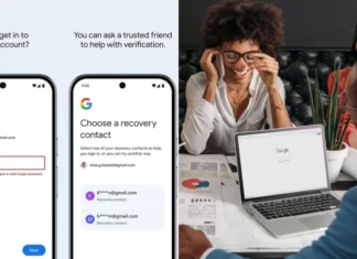Помощь зала: Google позволяет обратиться к друзьям, если забыли пароль