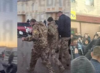 Пятое столкновение за семь дней: толпа разбила микроавтобус ТЦК под Одессой, — ВИДЕО