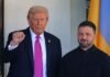 Трамп уговаривал Зеленского принять условия РФ, иначе Путин «уничтожит» Украину, — FT