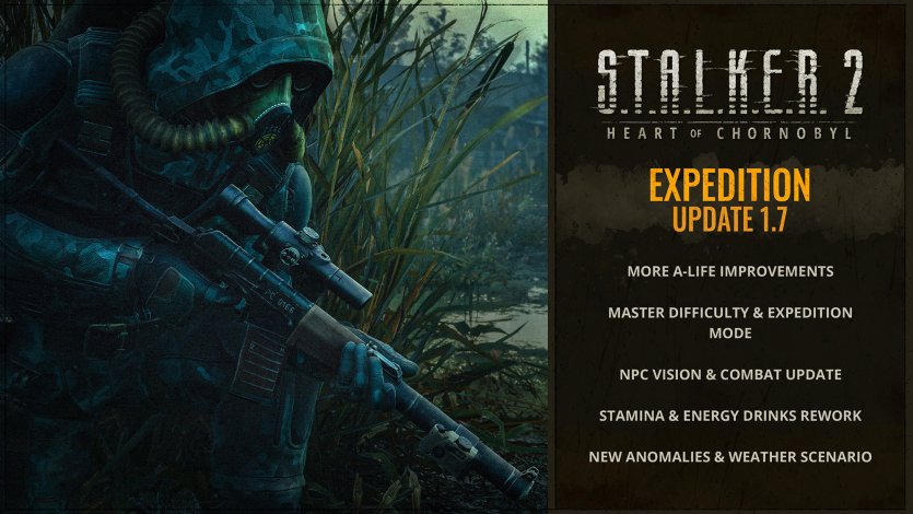 Вышел S.T.A.L.K.E.R. 2 патч 1.7 Expedition — Zone Kit, лучший A-life и очень много геймплейных изменений