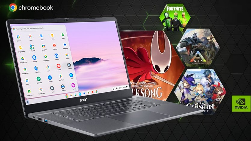 Хромбуки становятся игровыми ПК: Google и NVIDIA дарят новым покупателям Chromebook годовую подписку GeForce Now