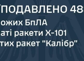 ПВО обезвредило 483 цели во время массированной атаки: сбиты 442 дрона, 34 ракеты Х-101 и семь «Калибров»