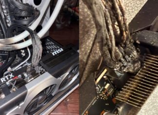 Настоящий пожар: кабель NVIDIA RTX 5090 сгорел дотла