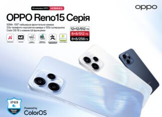 OPPO Reno15 уже в Украине: предзаказ от 17 999 грн