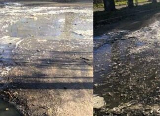 Сточные воды на дороге: в Одессе произошла аварийная утечка канализации у санатория Пирогова, — ФОТО