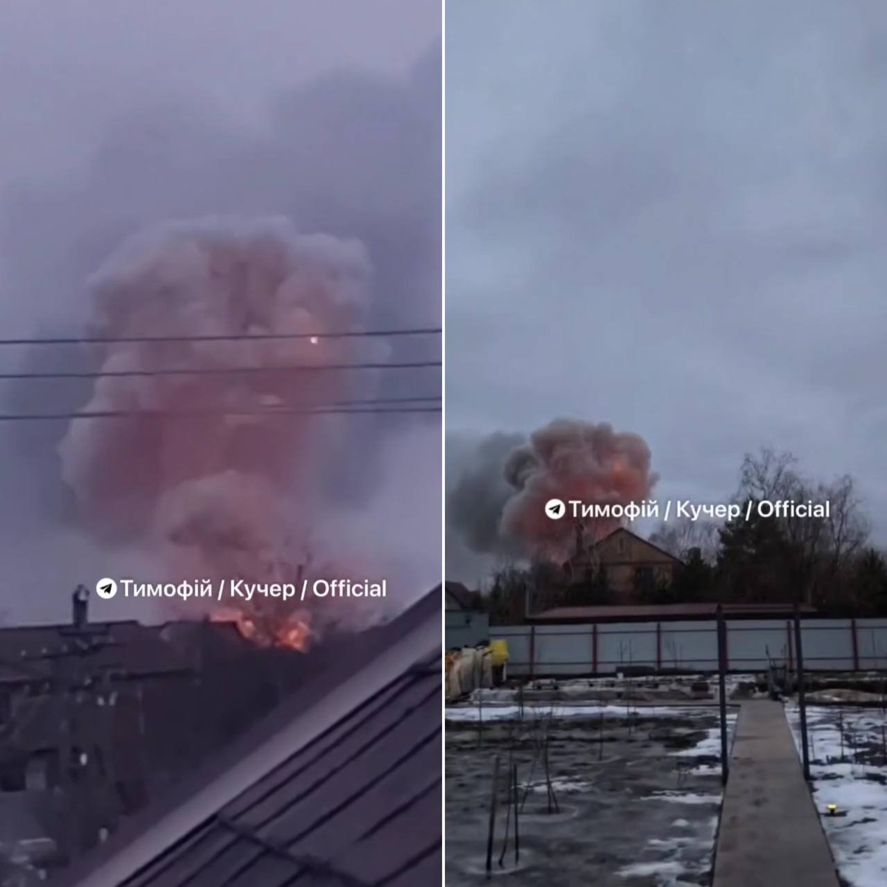 В Днепре прогремели сильные взрывы: в пригороде пылает здание, — соцсети (видео)