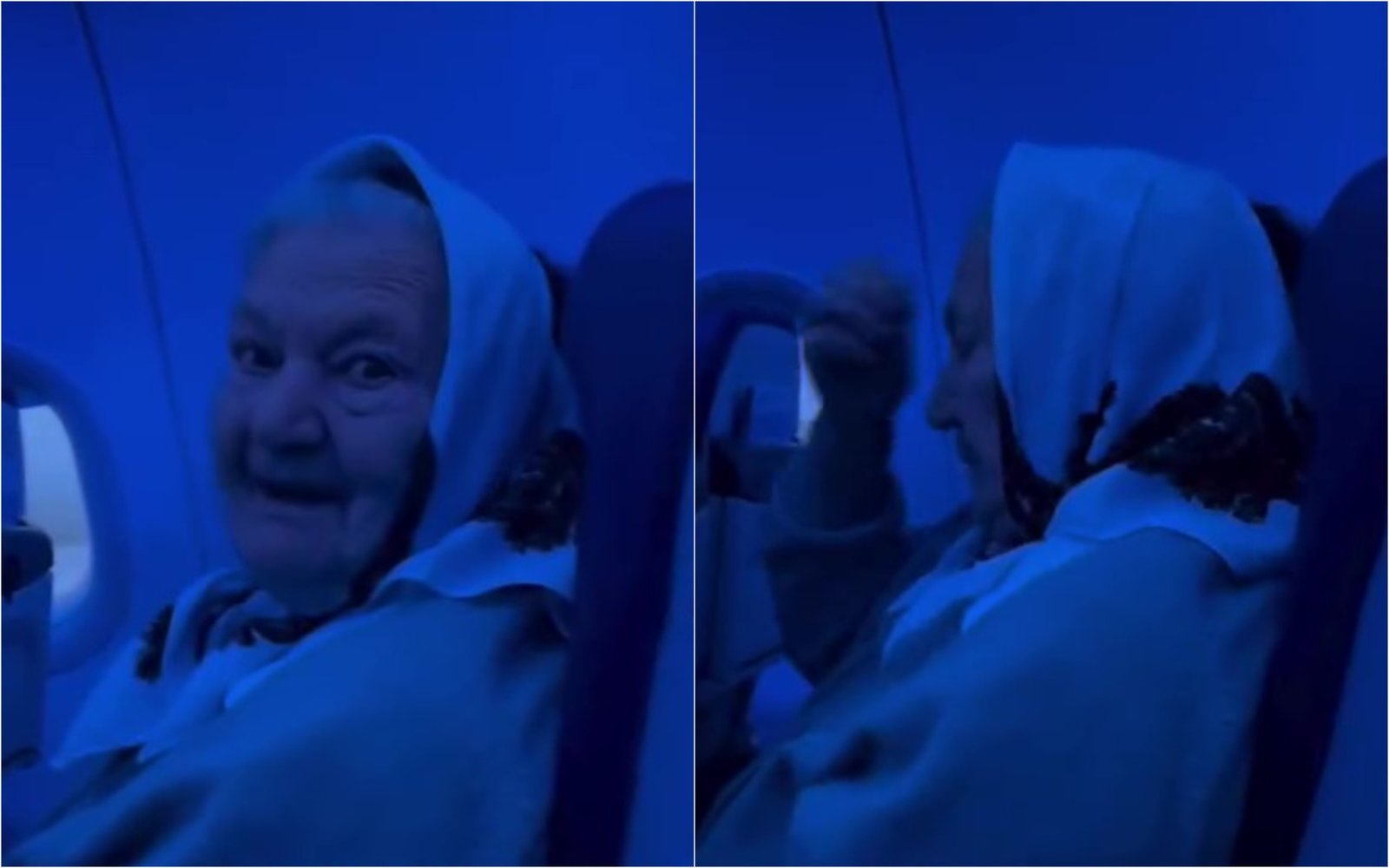 Украинская бабушка из села впервые на борту самолета — ее реакция разрывает интернет