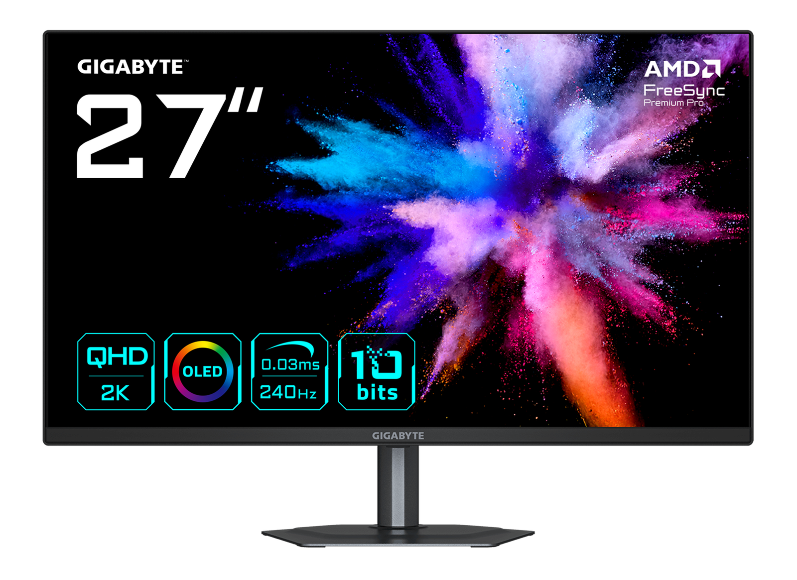 Новые игровые мониторы GIGABYTE GO27Q24 и GO27Q24A: 27 дюймов, скорость 240 Гц и «геймерские» инструменты