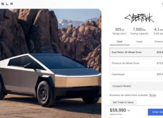 Tesla снизила цену Cybertruck до $59 990 и удешевила Cyberbeast на $12 800