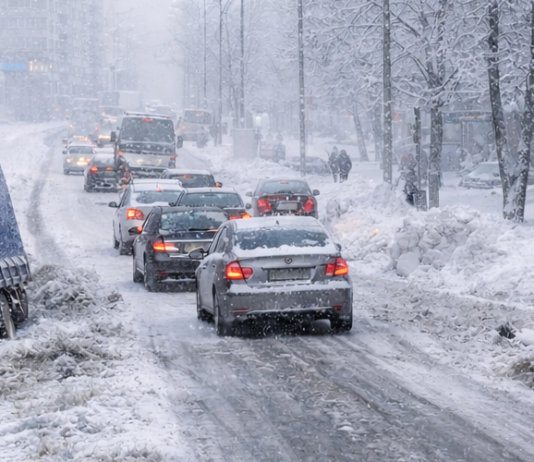 Циклон накрыл Одессу: снег, гололедица и первые ДТП на дорогах