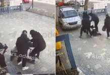 Забрали личные вещи и посадили в авто: в центре Одессы неизвестные похитили мужчину (видео)