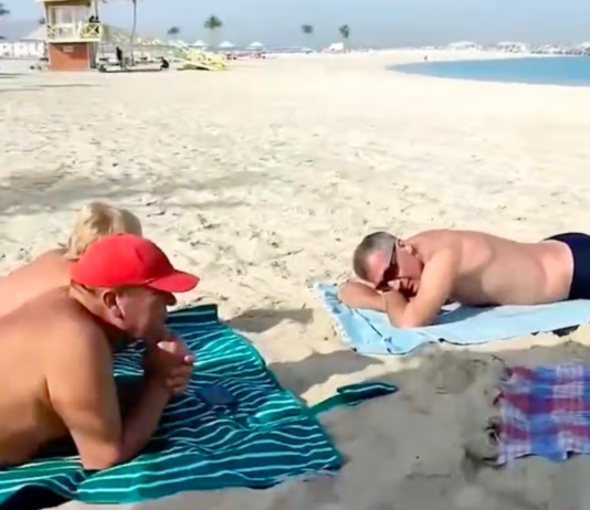 Российские туристы в Дубае загорают на пустом пляже, потому что «знают все о войне»