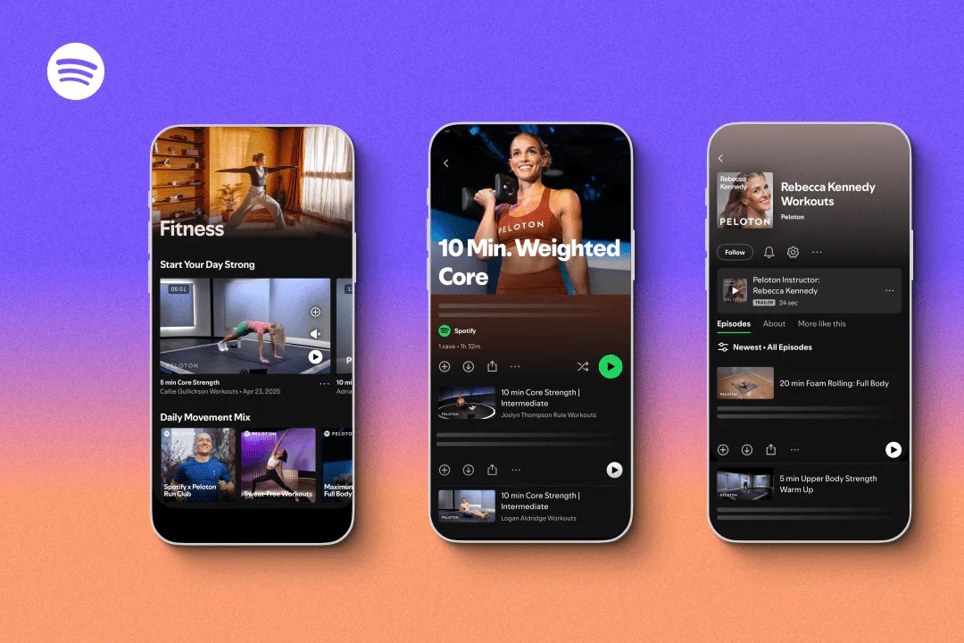 Spotify интегрирует фитнес-контент и запускает новый раздел для тренировок