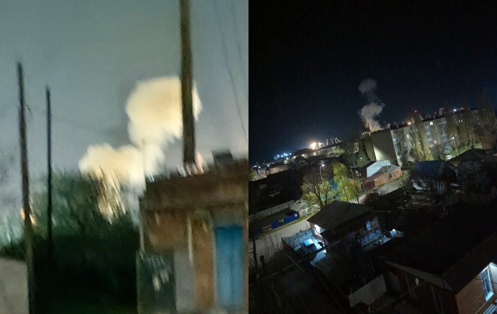 Краснодарский край РФ атаковали дроны: вспыхнул пожар в районе морского порта (видео)