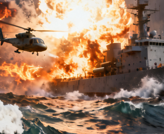 Россияне атаковали морской коридор Одессы: есть попадание в судно под флагом Науру