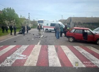 ДТП на трассе Одесса – Рени: мотоциклист протаранил авто, есть пострадавшие