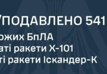 Рекордная атака по Украине: ПВО сбила 541 цель