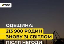 В Одесской области после непогоды снова со светом 213,9 тысяч семей