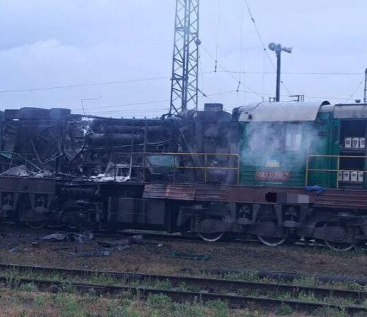 россия повредила четыре локомотива на железной дороге за два дня массированных атак
