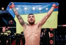 «Задушил» во втором раунде: украинец Ярослав Амосов одержал вторую победу в UFC (видео)