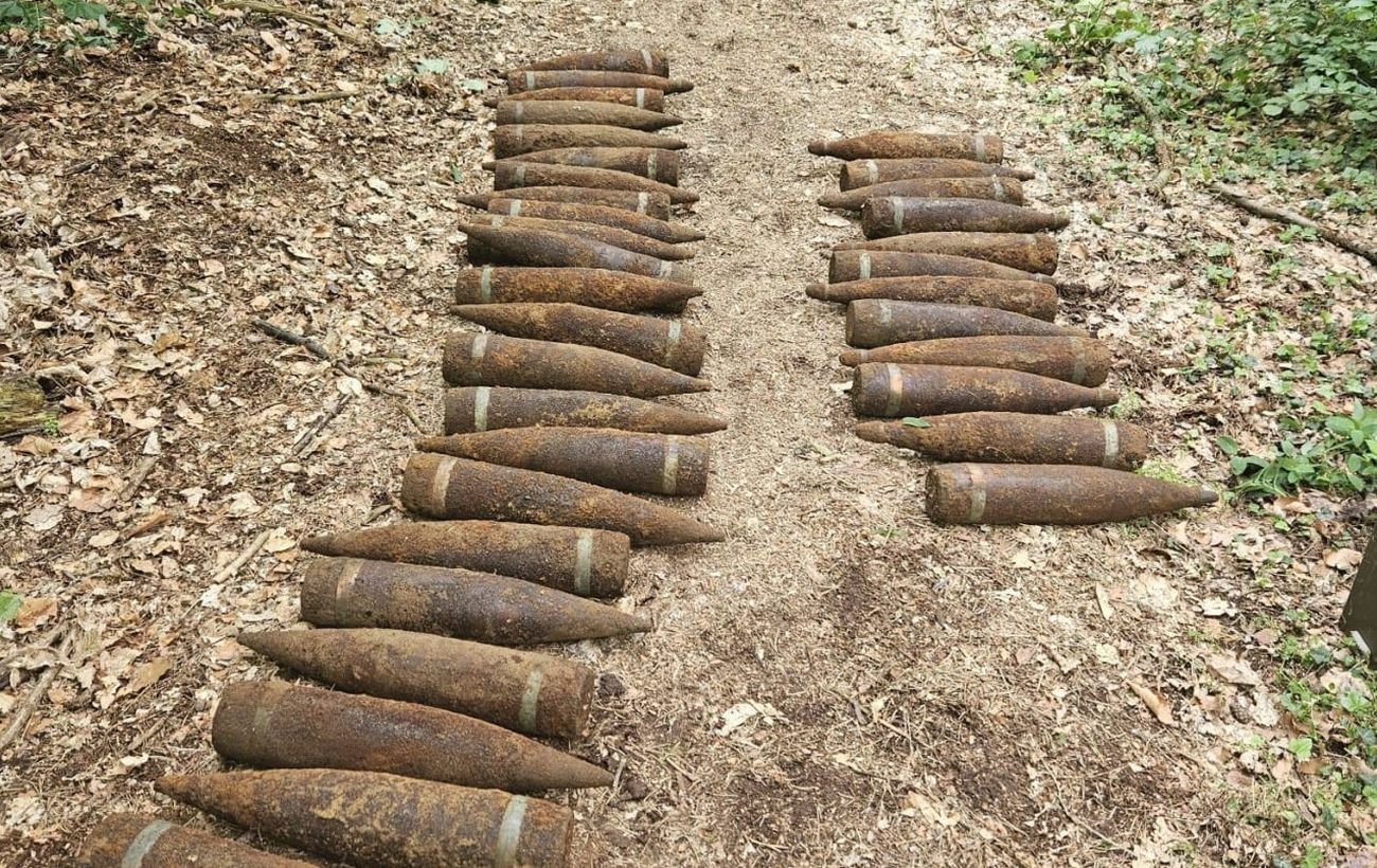 В Берлине в лесу нашли 59 неразорвавшихся советских снарядов времен Второй мировой