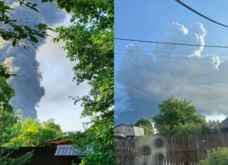 Движение в сторону Москвы перекрыто: дроны нанесли удар по нефтебазе под Ярославлем (видео)
