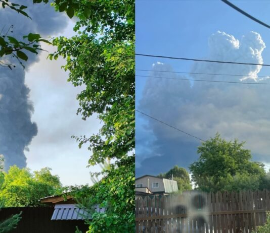 Движение в сторону Москвы перекрыто: дроны нанесли удар по нефтебазе под Ярославлем (видео)