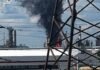 Украинские дроны ударили по НПЗ в Перми: горят главные технологические колонны (видео)