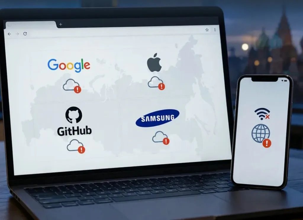 Сбой в работе Google, Apple и Samsung в рф может свидетельствовать о подготовке к новым блокировкам — ЦПД