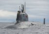 Россия спустила на воду атомную субмарину "Ульяновск", способную нести до 40 ракет "Калибр" или 32 "Циркона"