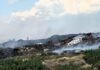 В Одесской области свалка вспыхнула и чуть не уничтожила лес и поля