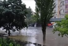 Плывут авто и мусорные баки. Часть Одессы затопило во время сильного ливня (видео)