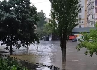 Плывут авто и мусорные баки. Часть Одессы затопило во время сильного ливня (видео)