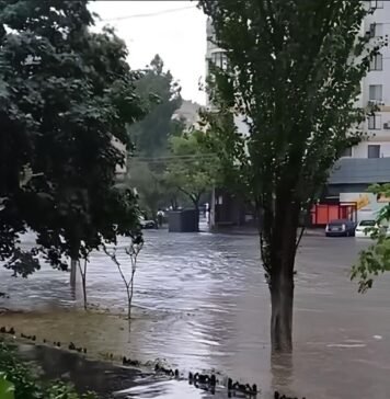 Плывут авто и мусорные баки. Часть Одессы затопило во время сильного ливня (видео)