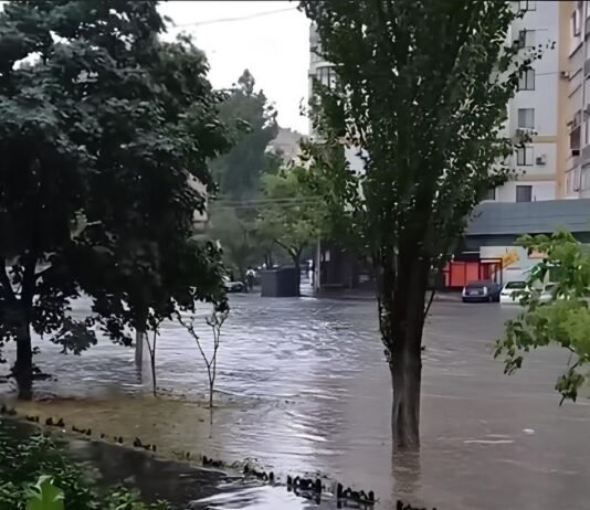 Плывут авто и мусорные баки. Часть Одессы затопило во время сильного ливня (видео)