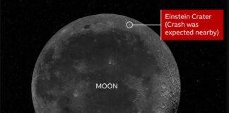 Опубликованы кадры места падения обломков ракеты SpaceX на Луне