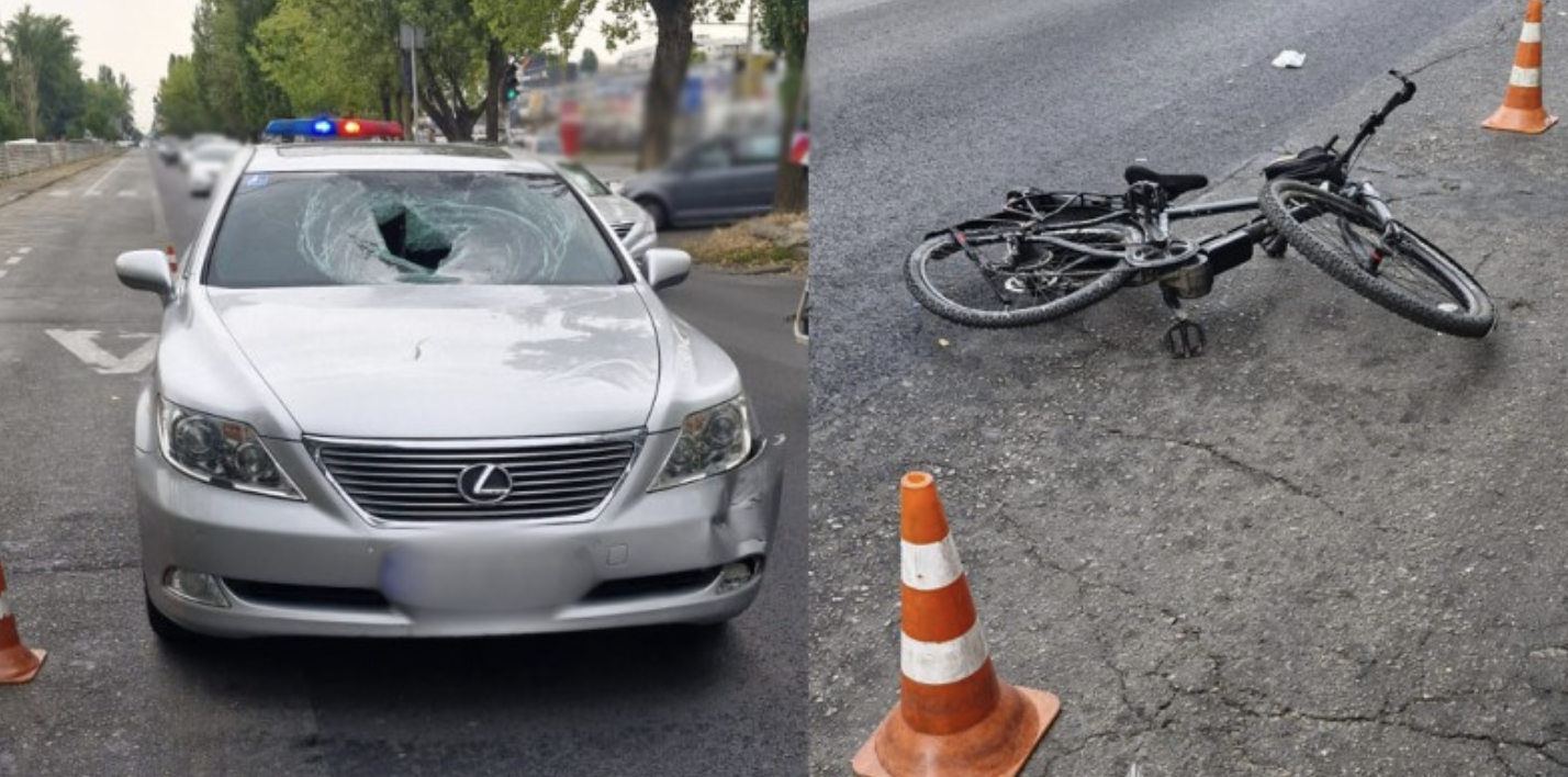 ДТП на улице Семена Палия в Одессе: автомобиль сбил велосипедиста