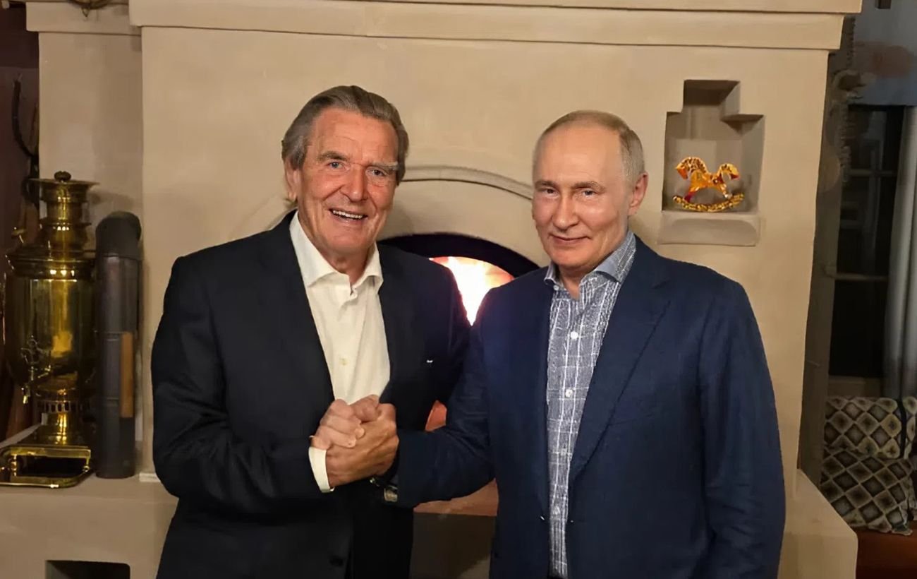 Путин пригласил Шредера домой на День рождения