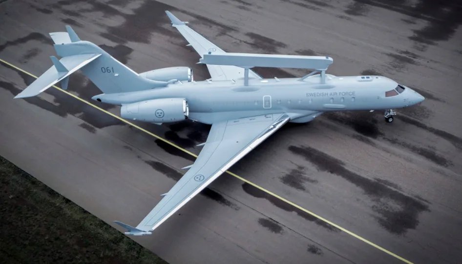 Швеция представила первый самолет GlobalEye взамен ASC 890, которые она передала Украине