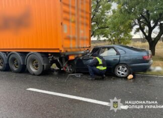 Смертельное ДТП на трассе Одесса – Рени: муж врезался в грузовик, его жена погибла
