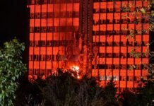 Взрывы и зарево над Луганском: под ударом, возможно, оказалось важное здание связи «Лугаком»