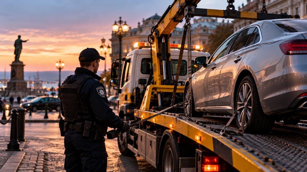 Для эвакуации автомобилей на дорогах Одессы будут привлекаться частные эвакуаторы