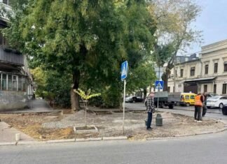 В Приморском районе Одессы обновляют тротуар: какие работы проводят на улице Ризовской